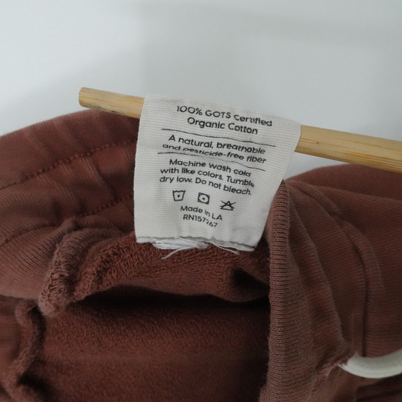 Mate The Label Organic Cotton Terry Classic Joggers Sweatpant Taupe Women‎ XS - Picture 8 of 13